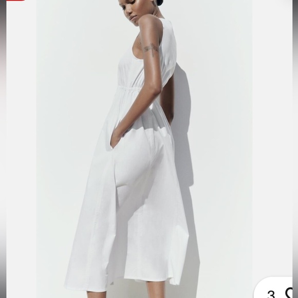 Zara Zip Up V Neck Dress - Picture 5 of 13